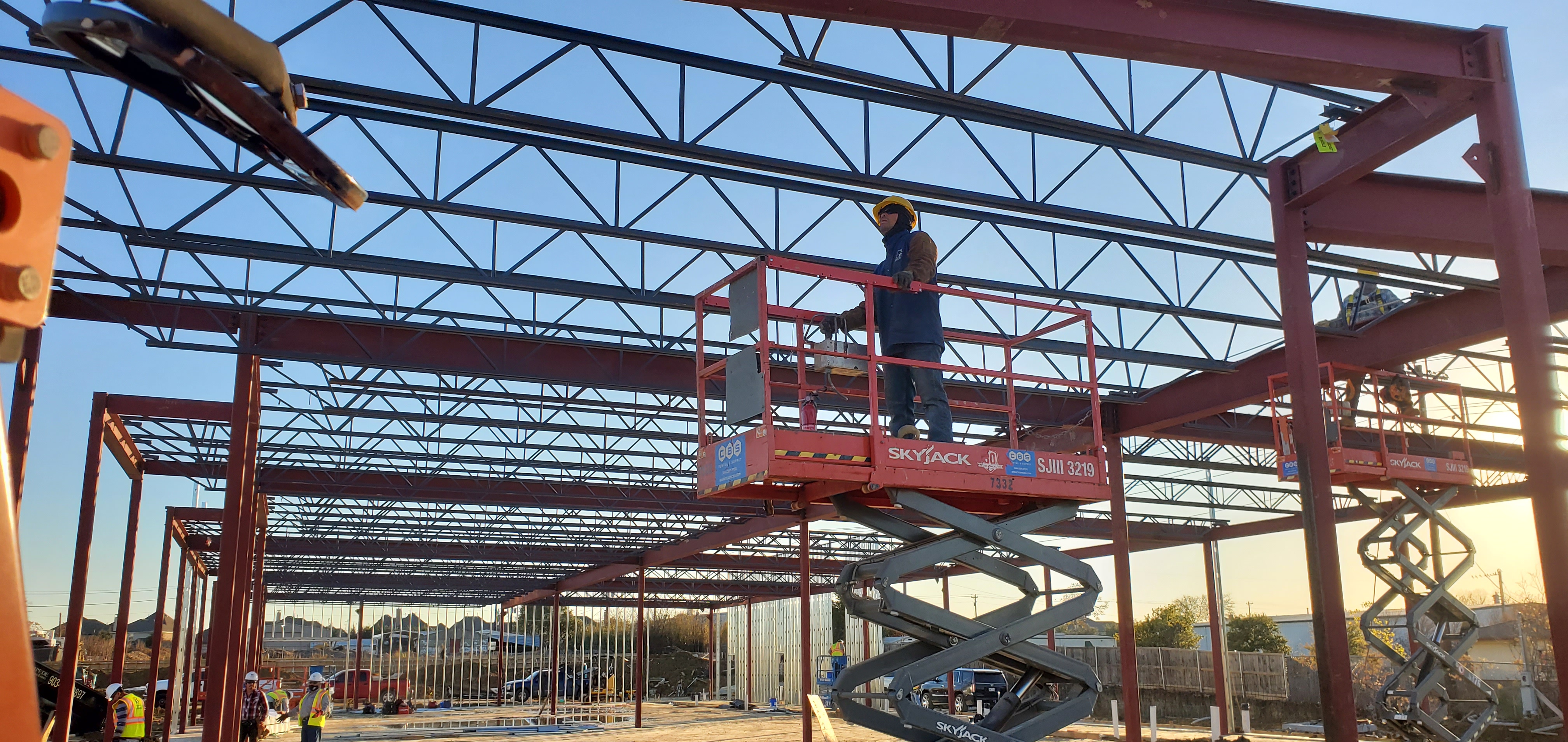 Industrial steel construction and fabrication facility